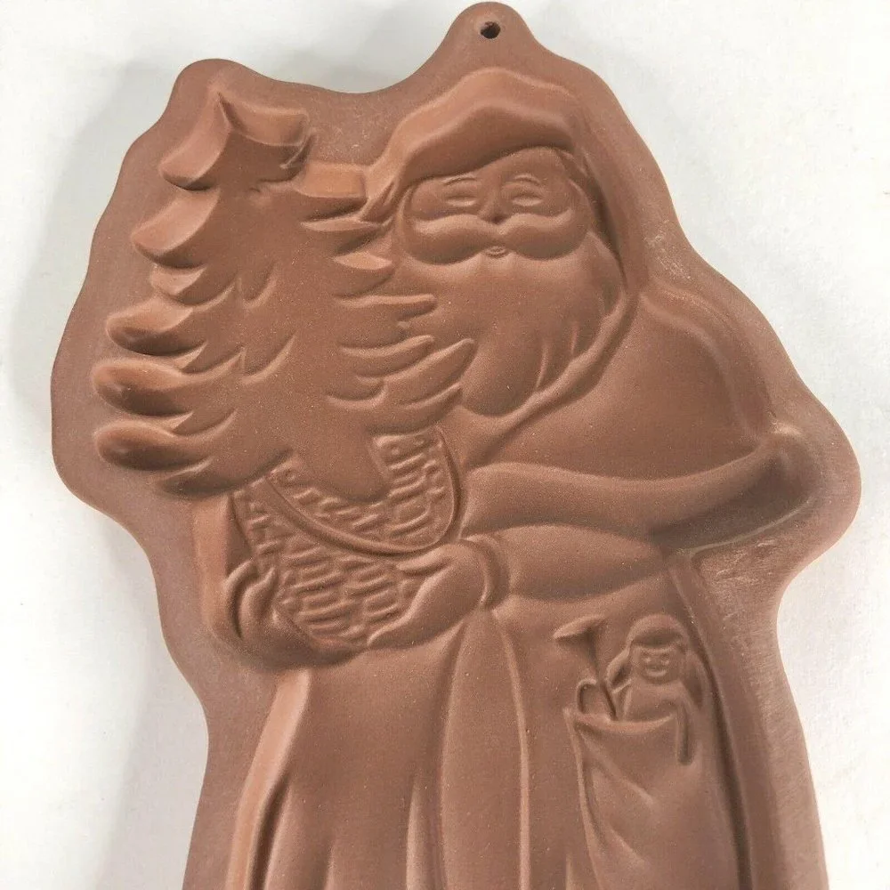 Longaberger Pottery Kriss Kringle Cookie Mold 1991‎